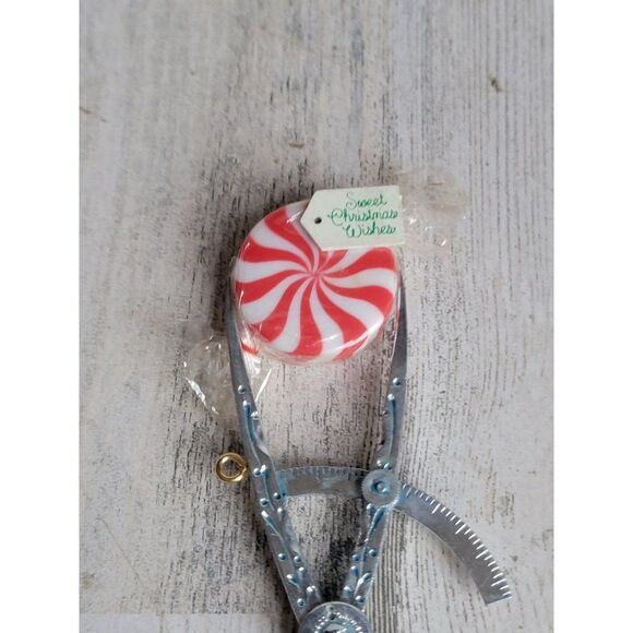 Enesco Merry millimeters AS IS peppermint sweet Christmas wishes ornament Xmas - Picture 3 of 6